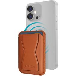 Mobilize Magnet Pasjeshouder - 2 Pasjes - MagSafe Compatible - Bruin