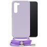 Mobilize Lanyard Gelly Samsung Galaxy S23 Plus Flexibel TPU Hoesje met koord - Pastel Purple
