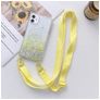 Mobigear Lanyard iPhone 13 Pro Max Flexibel TPU Hoesje met koord - Geel