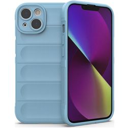 Mobigear Bumpy iPhone 14 Hoesje Flexibel TPU Backcover - Blauw