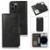 Mobigear Wallet iPhone 15 Pro Max Hoesje Uitneembare 2in1 Bookcase Portemonnee - Zwart