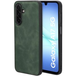 Mobiparts Classic Samsung Galaxy A17 MagSafe Hoesje TPU,Kunstleer Backcover - Emerald Green