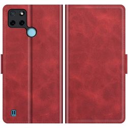 Mobigear Slim Magnet Realme C25Y Hoesje Bookcase Portemonnee - Rood
