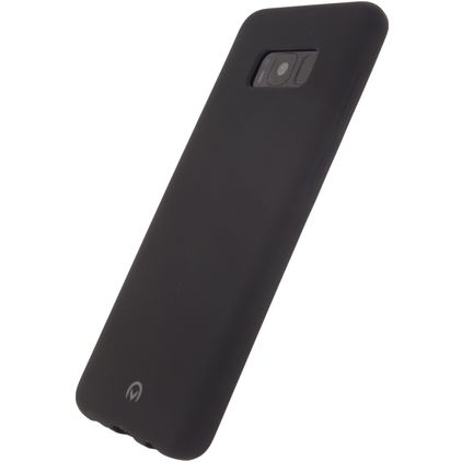 Mobilize Rubber Gelly Samsung Galaxy S8 Plus Hoesje Flexibel TPU Backcover - Zwart