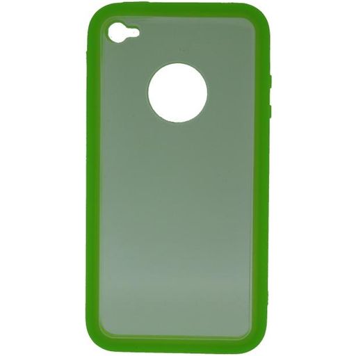 Xccess Rubber iPhone 4 Siliconen Hoesje Backcover - Groen