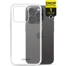 Mobilize Naked Protection Doorzichtig iPhone 15 Pro Hoesje Hardcase Backcover Shockproof - Transparant