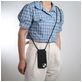 Mobigear Lanyard iPhone 16 Siliconen Hoesje met koord - Zwart