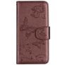Mobigear Butterfly Xiaomi Mi 8 SE Hoesje Bookcase Portemonnee - Bruin