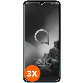 Mobigear Alcatel 3 Glazen Screenprotector - Case Friendly (3-Pack)