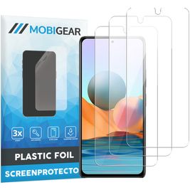 Mobigear Xiaomi Redmi Note 10 Pro Screenprotector Folie - Case Friendly (3-Pack)