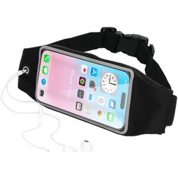 Mobiparts Comfort Fit Belt Telefoonhouder Hardlopen iPhone Air Sport Hoesje Neopreen Heuptas - Zwart