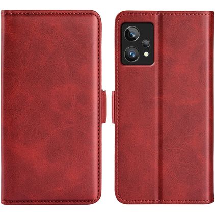 Mobigear Slim Magnet Realme 9 Pro Plus Hoesje Bookcase Portemonnee - Rood