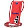 Mobigear Lanyard Card Samsung Galaxy S26 Ultra Siliconen Hoesje met koord en Pasjeshouder - Rood