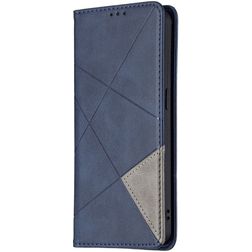 Mobigear Rhombus Slim OPPO Reno 6 5G Hoesje Bookcase - Blauw