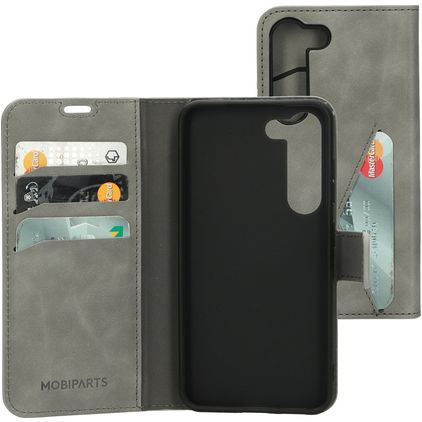Mobiparts Classic Wallet Samsung Galaxy S23 Hoesje Bookcase Portemonnee - Granite Grey