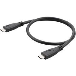 Mobigear Gen 2 USB-C naar USB-C Kabel 0.3 Meter - Zwart