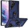 Mobigear Armor Ring Samsung Galaxy S23 Ultra Hoesje Hardcase Backcover Shockproof met Ringhouder - Blauw