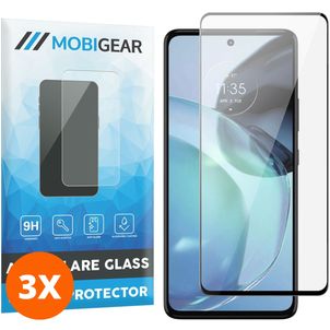 Mobigear Premium Motorola Moto G72 Glazen Screenprotector - Case Friendly - Zwart (3-Pack)