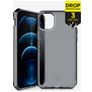 ITSkins SpectrumClear iPhone 12 Hoesje Flexibel TPU Backcover Shockproof - Smoke