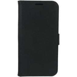 Valenta Classic iPhone 12 Mini Hoesje Echt Leer Bookcase Portemonnee - Zwart