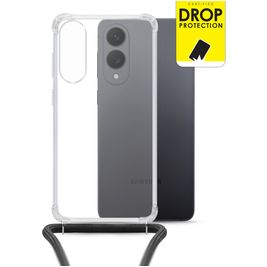 My Style Loop Doorzichtig Samsung Galaxy S25 Edge Flexibel TPU Hoesje met koord - Transparant