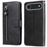 Mobigear Zipper iPhone Air Hoesje Bookcase Portemonnee - Zwart