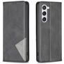 Mobigear Rhombus Slim Samsung Galaxy S25 Hoesje Bookcase - Zwart