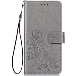 Mobigear Clover Huawei Y6p Hoesje Bookcase Portemonnee - Grijs