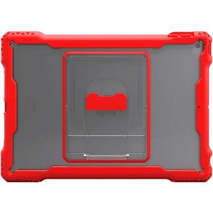 MAXCases Shield Extreme-X iPad 9 (2021) Hardcase Backcover + Standaard - Transparant / Rood