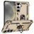 Mobigear Armor ring Samsung Galaxy S25 Hoesje Hardcase Backcover Shockproof met Ringhouder - Goud
