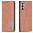 Mobigear Rhombus Slim Samsung Galaxy S24 FE Hoesje Bookcase - Bruin