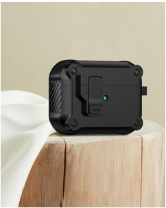 Mobigear Armor Clip Apple AirPods Pro 3 Hardcase Hoesje - Zwart