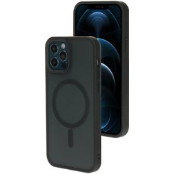Mobiparts Hardcover iPhone 12 Pro MagSafe Hoesje Hardcase Backcover - Satin Black