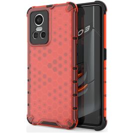 Mobigear Honeycomb Realme GT Neo 3 Hoesje Hardcase Backcover Shockproof - Rood