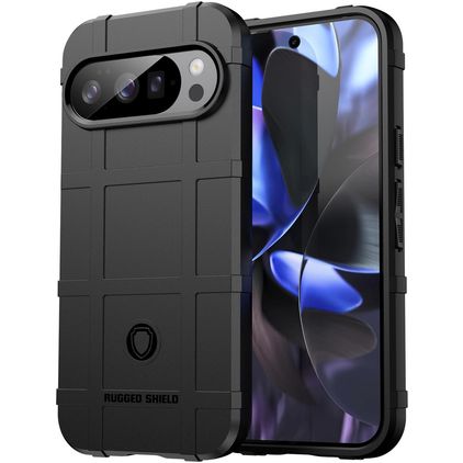 Mobigear Rugged Shield Google Pixel 10 Pro Hoesje Flexibel TPU Backcover Shockproof - Zwart