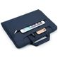 Mobigear Denim Zipper Laptop Schoudertas 13 - 14 inch Laptoptas - Marineblauw