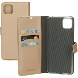 Mobiparts Saffiano Wallet Samsung Galaxy A22 5G Hoesje Bookcase Portemonnee - Copper
