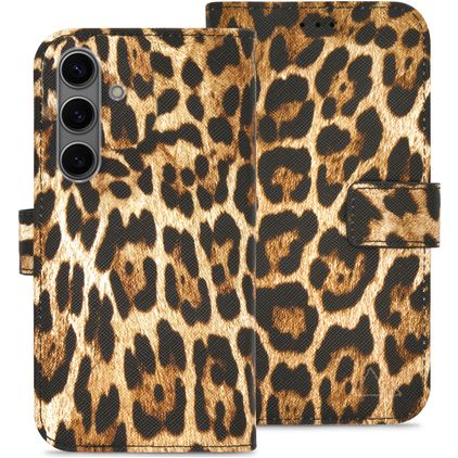 My Style Flex Wallet Samsung Galaxy S24 FE Hoesje Bookcase Portemonnee - Wild Leopard