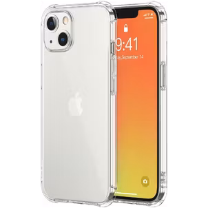 Mobigear Cushion Doorzichtig iPhone 13 Hoesje Flexibel TPU Backcover Shockproof - Transparant