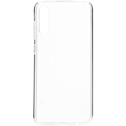 Mobiparts Classic Doorzichtig Samsung Galaxy A70 Hoesje Flexibel TPU Backcover - Transparant