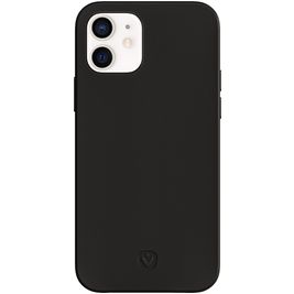 Valenta Snap Luxe iPhone 12 Mini Hoesje Echt Leer Backcover - Zwart
