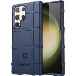 Mobigear Rugged Shield Samsung Galaxy S24 Ultra Hoesje Flexibel TPU Backcover Shockproof - Blauw