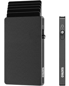 Valenta Cardprotector Aluminium Pasjeshouder - 7 Pasjes - MagSafe Compatible - Dark Grey