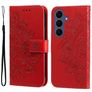 Mobigear Flowers Samsung Galaxy S26 FE Hoesje Bookcase Portemonnee - Rood