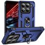 Mobigear Armor ring Xiaomi 15 Hoesje Hardcase Backcover Shockproof met Ringhouder - Blauw