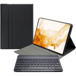 Mobilize Detachable Bluetooth Keyboard Samsung Galaxy Tab S7 Hoes QWERTY Bluetooth Toetsenbord Bookcase - Zwart