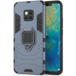 Mobigear Armor Ring Huawei Mate 20 Pro Hoesje Hardcase Backcover Shockproof met Ringhouder - Marineblauw