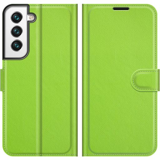 Mobigear Classic Samsung Galaxy S22 Hoesje Bookcase Portemonnee - Groen