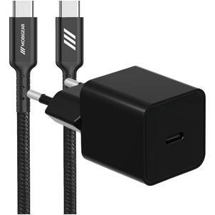 Mobigear Essentials Single USB-C Oplader USB-C 1 Meter Power Delivery 20W - Zwart