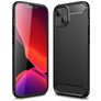 Mobigear Brushed Slim iPhone 13 Hoesje Flexibel TPU Backcover - Zwart